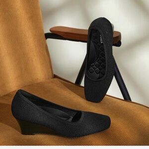 Women's Black Wedge Shoes